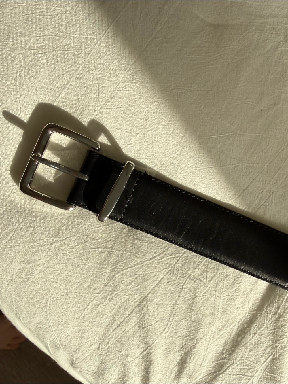 Aritzia Black Leather Belt